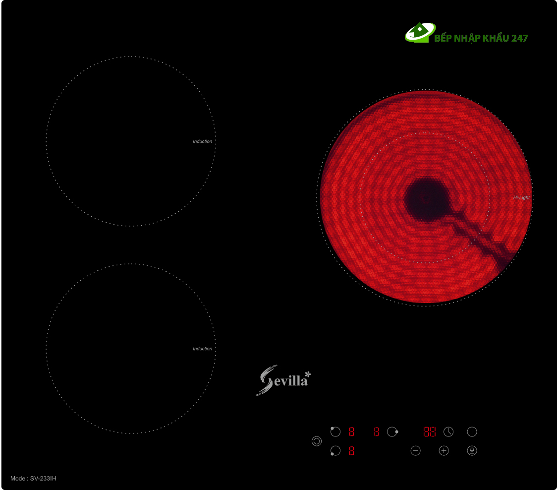 Bếp điện từ Sevilla DA-333RE