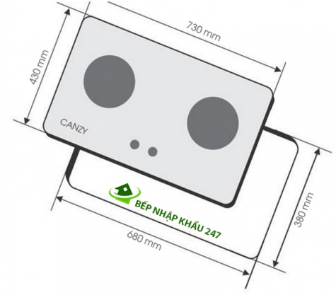 Bếp gas âm Canzy CZ-762