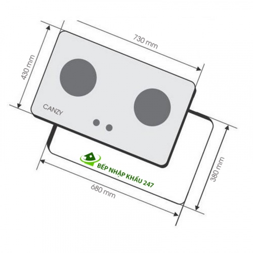 Bếp gas âm Canzy CZ-862