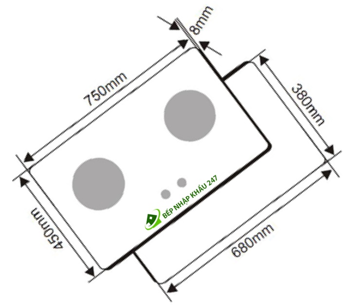 Bếp gas âm Canzy CZ-102 