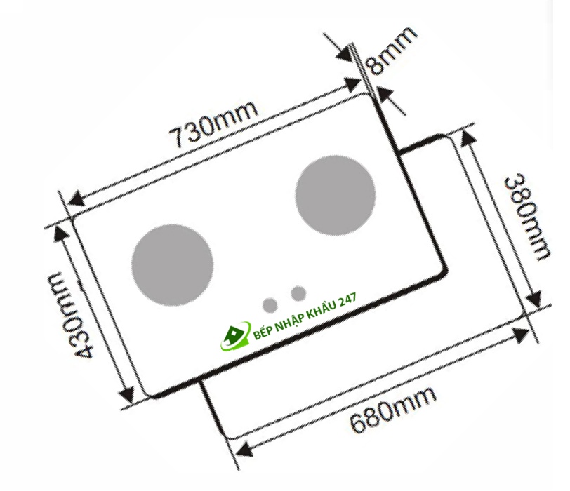 Bếp gas âm Canzy CZ-217