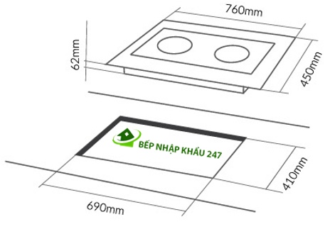 BẾP ĐÔI EUROSUN EU-TE886G