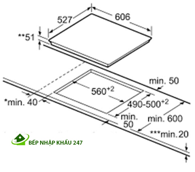 Bếp từ Bosch PUC611BB1E