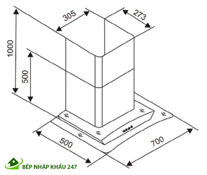 Hút mùi Canzy CZ-4680