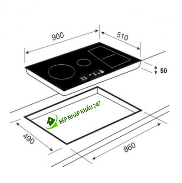 BẾP TỪ TEKA IRF 9480 TFT TABLET