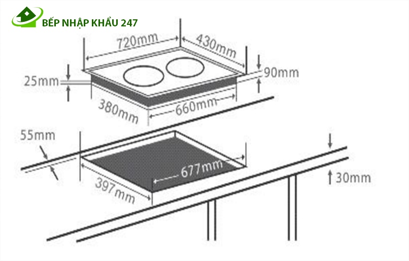 BẾP TỪ CHEFS EH-DIH321