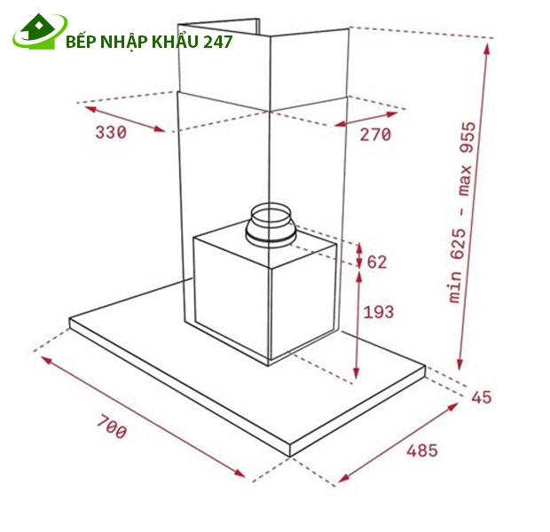 HÚT MÙI TEKA DLH 786 T