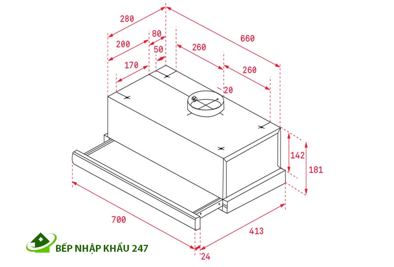 HÚT MÙI TEKA TL 7420