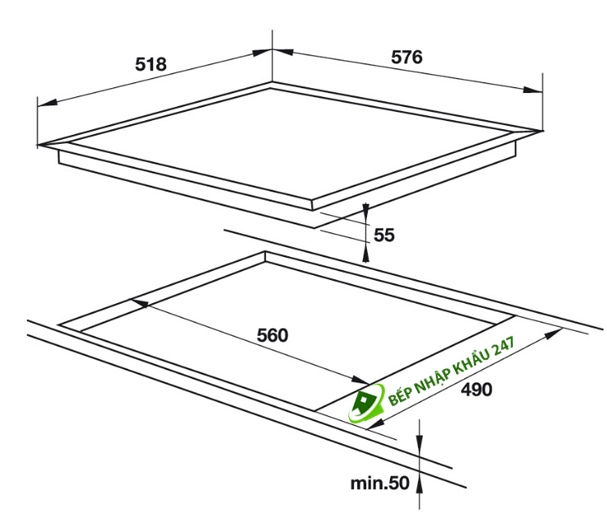 Bếp từ Hafele HC-I604C