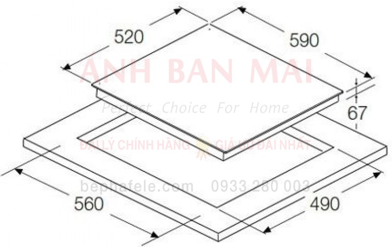 Bếp từ Hafele HC-I604A