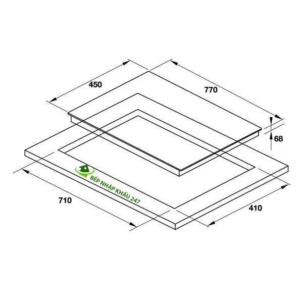 Bếp điện từ Hafele HC-R772B