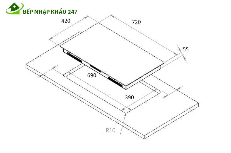 Bếp điện từ Zegu ZM-29IE