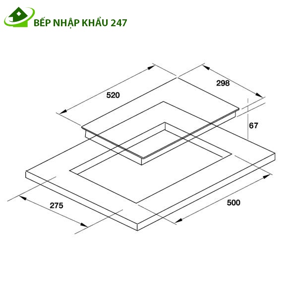 Bếp hồng ngoại Hafele HC-R302A