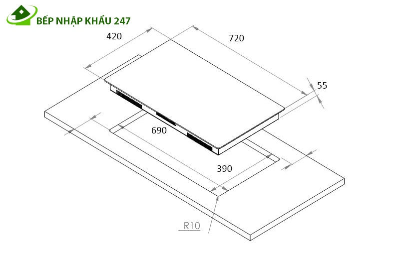 Bếp điện từ Zegu ZM-26IE