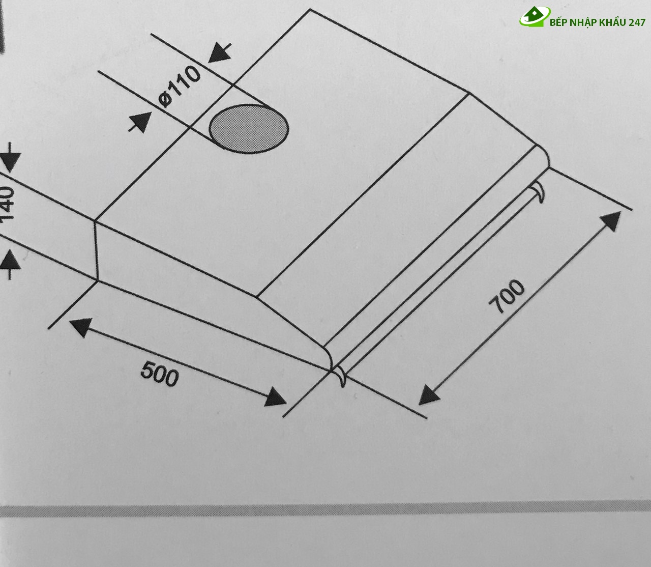 Máy hút mùi EBOX E70B