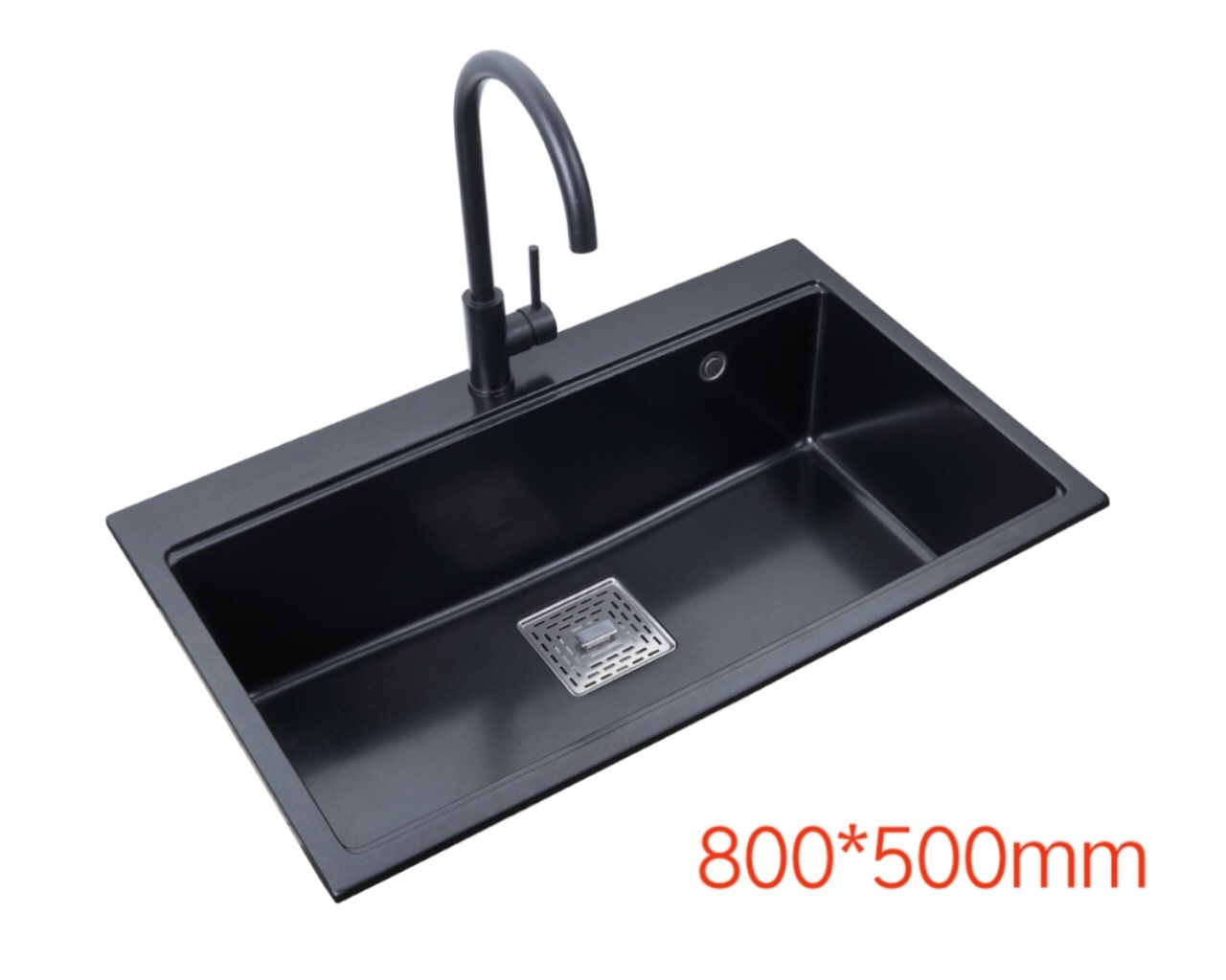 Chậu đá 1 hố đơn 800x500mm