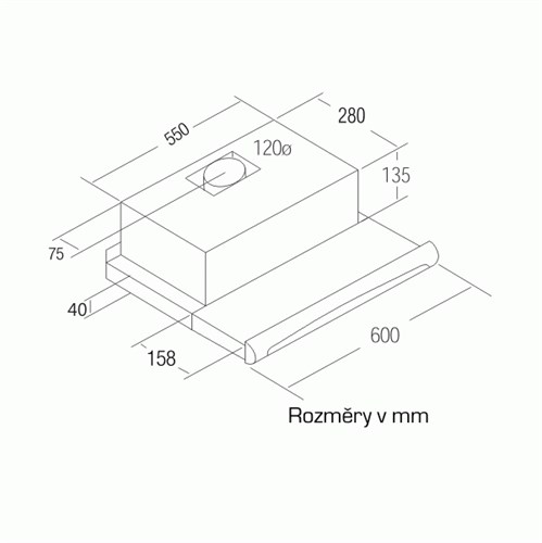 Hút mùi âm tủ Cata TF-5260 600