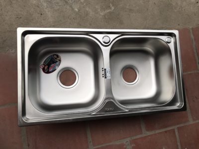 Chậu rửa chén bát Inox 2 hố 