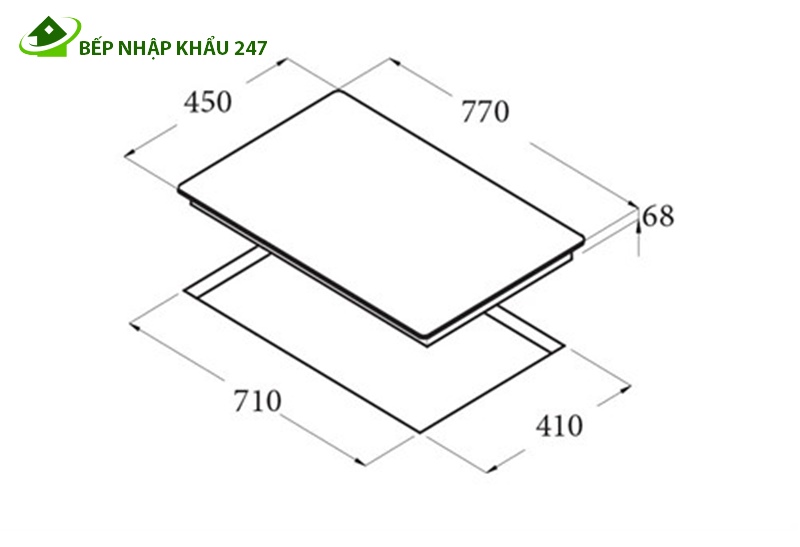 Bếp điện từ CATA IT 773BK