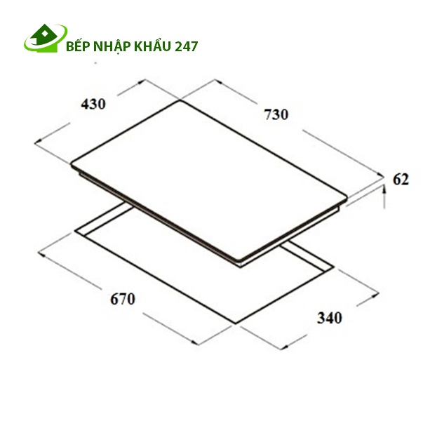 BẾP TỪ CATA IB 1822 BK