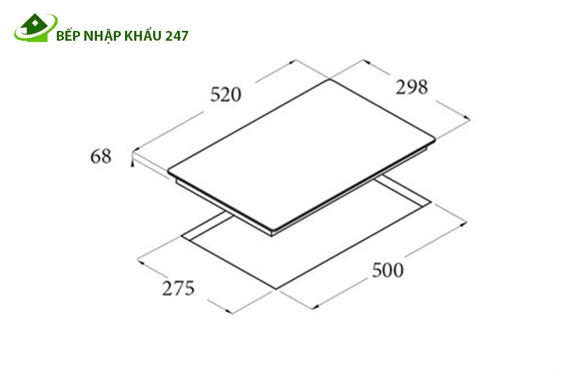 Bếp từ Domino CATA IB 302 BK