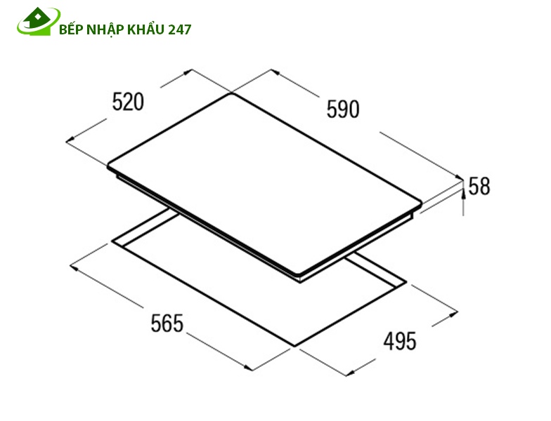 BẾP TỪ CATA IB 6203 BK