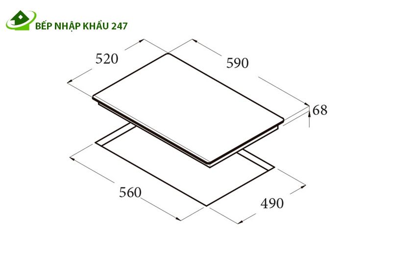 Bếp từ CATA ISB 603 BK