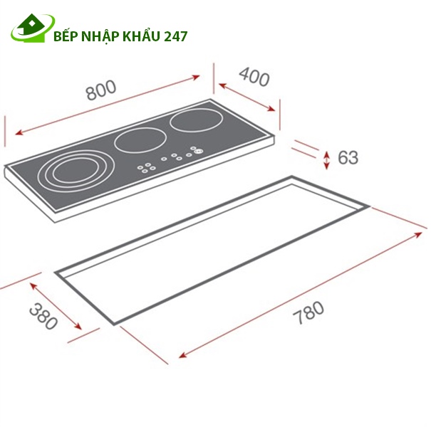 Bếp điện Teka TR831 HZ