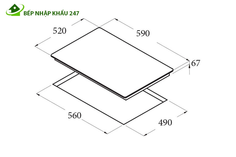 BẾP 3 ĐIỆN CATA TT 603