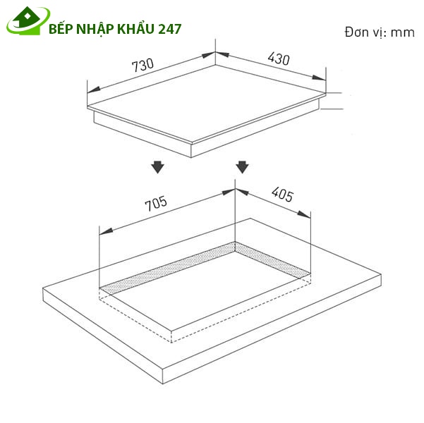 Bếp Điện Từ Uber 2V-33SL