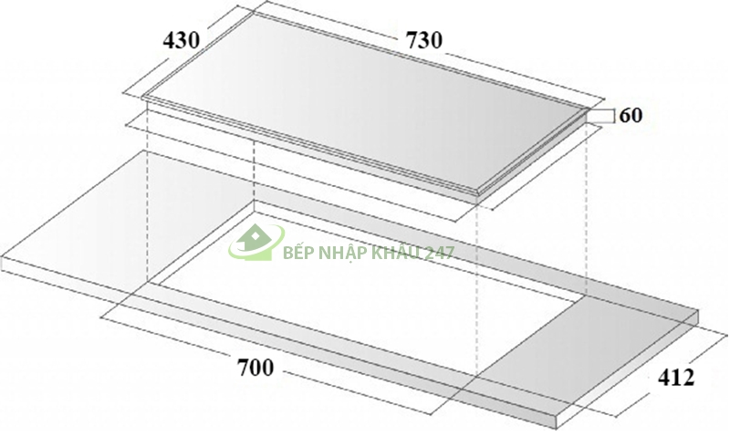 Bếp từ Eurosun EU-T265S