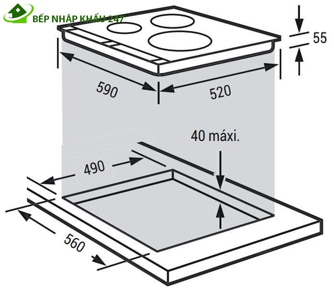 Bếp từ Fagor IF900BS