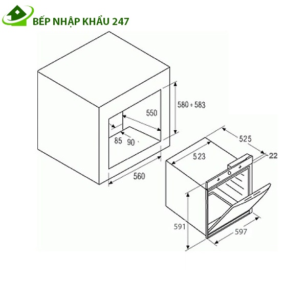 Lò nướng CATA CD 760