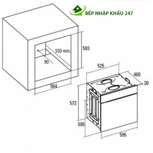 Lò nướng CATA CM 760AS BK