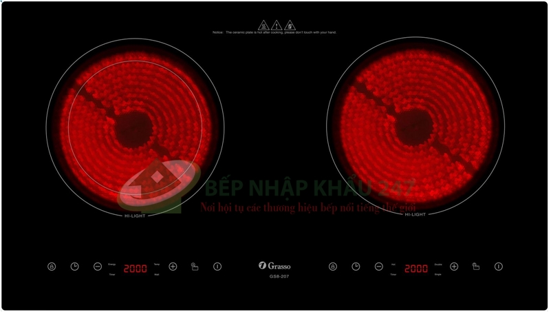Bếp hồng ngoại Grasso GS 8-207