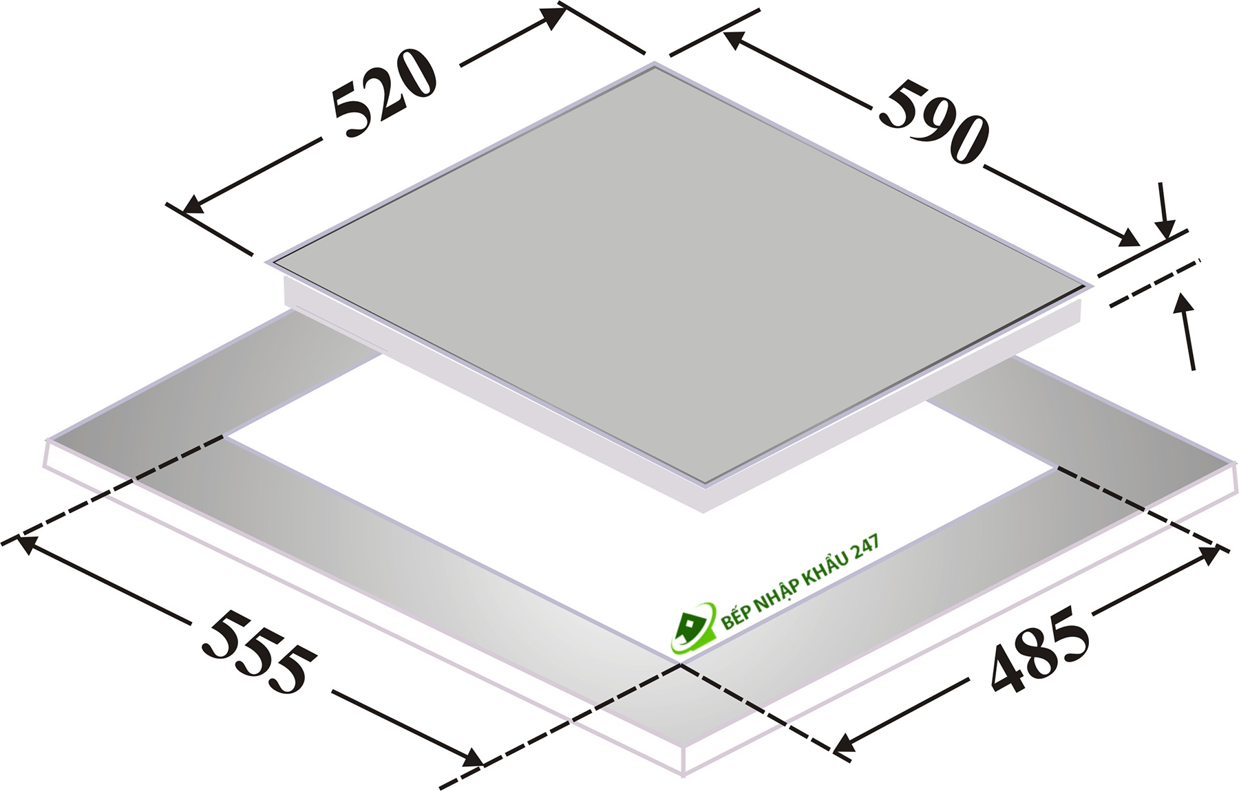 Bếp điện từ D'mestik ES603 DKT