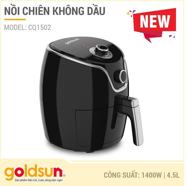 Nồi chiên không dầu goldsun cq1502 có an toàn không khi sử dụng?